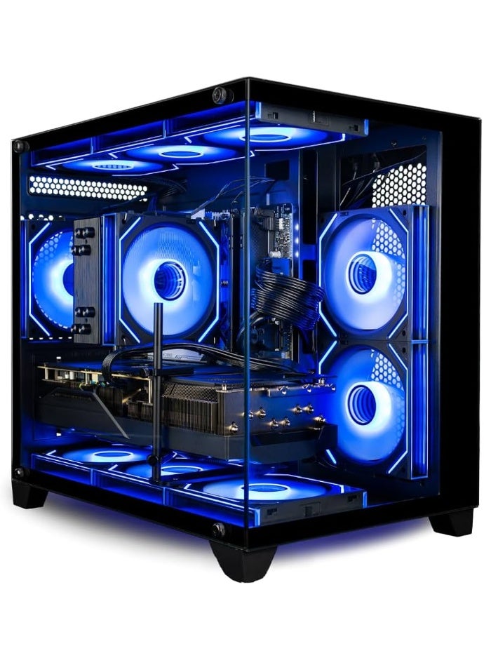 Desktop PC Core i5-12400F Processor/ 16GB RAM 3200MB /1TB SSD / Windows 11 Pro / NVIDIA GeForce RTX 5060 TI Dual 8 GB / Black RGB Gaming case Core i5-12400F - RTX 5060 TI